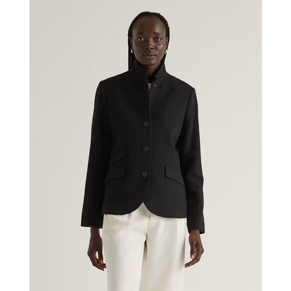 Quince Italian Wool Stand Collar Blazer NWT Size XS - Picture 1 of 9